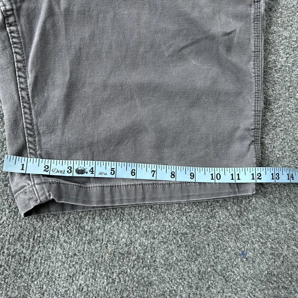 Carhartt Chino Shorts Mens 40 Gray Relaxed Fit Canvas Work Utility 9‎ Inseam